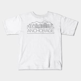 Anchorage Minimal Skyline Kids T-Shirt